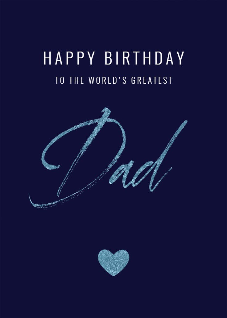 World's Greatest Dad - Free Birthday Card (Free) | Greetings Island