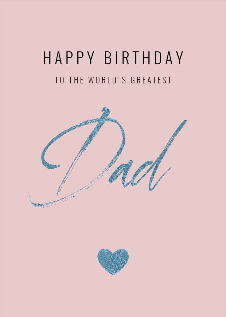 World's Greatest Dad - Free Birthday Card (Free) | Greetings Island