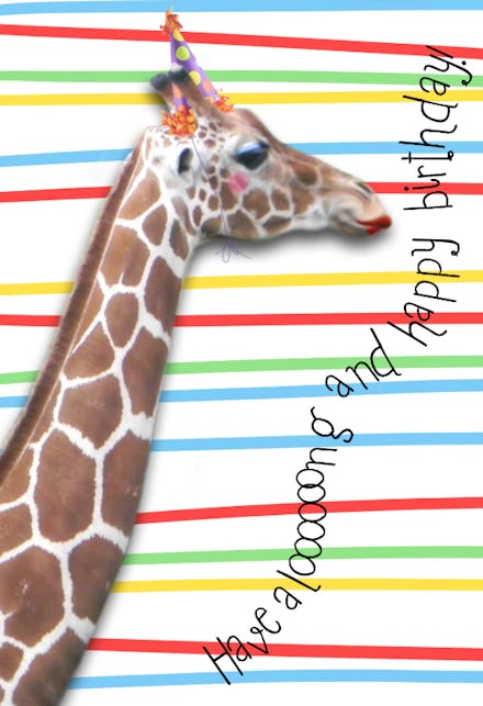 A Long And Happy Birthday - Birthday Card