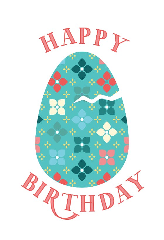 Birthday chick - happy birthday card