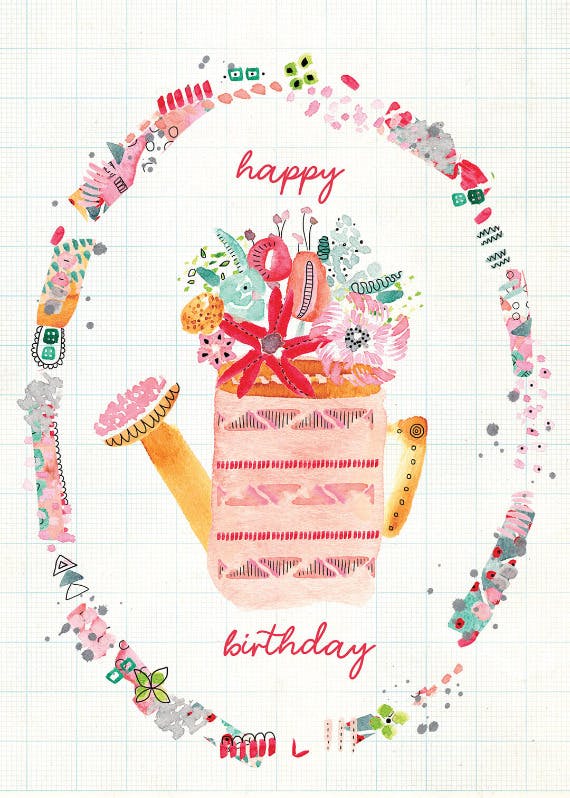 Can can -  free birthday card