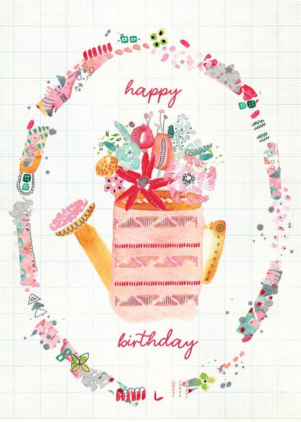 Can can - birthday card