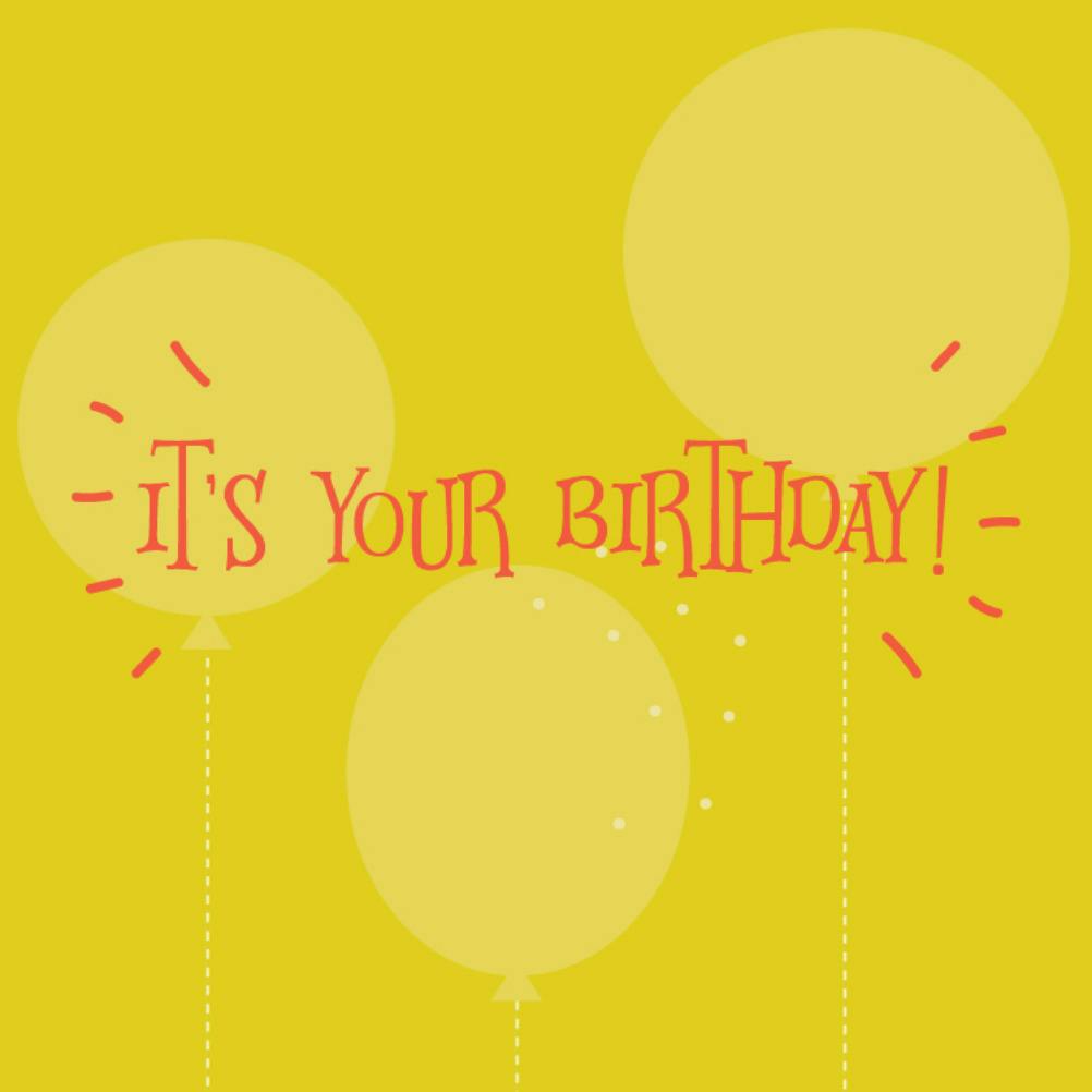 Celebrate you - birthday card
