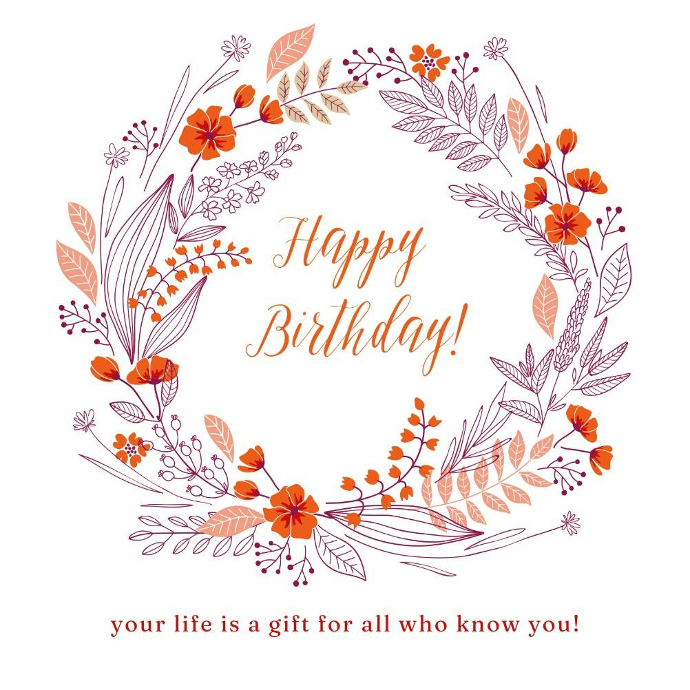 Gift of you - birthday card
