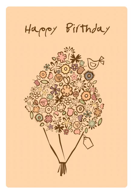 Happy Birthday Flowers Cards Free Happy Birthday Bouquet - Birthday Card (Free) | Greetings Island