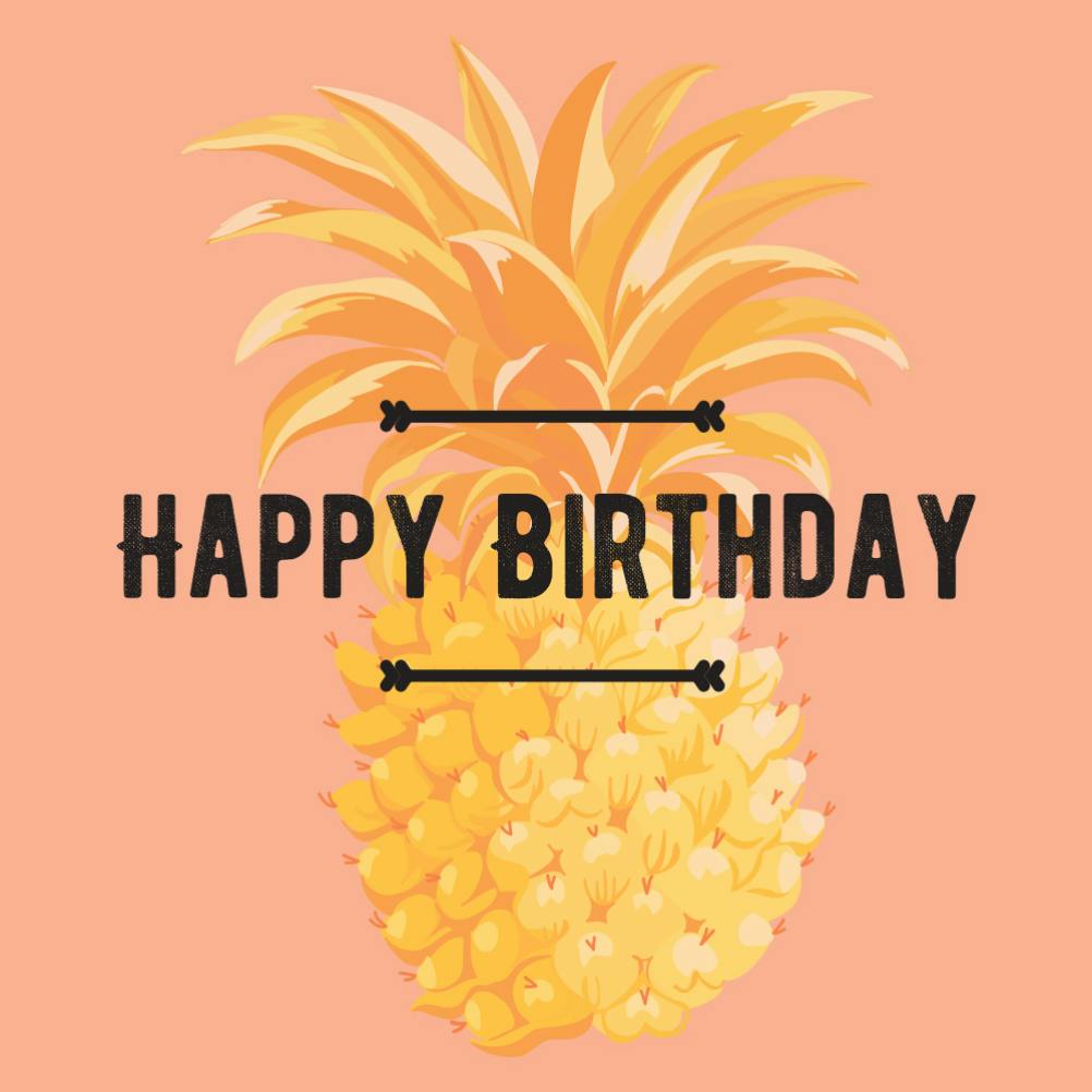 Juicy year - happy birthday card
