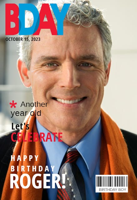 Bday Magazine Cover - Birthday Card