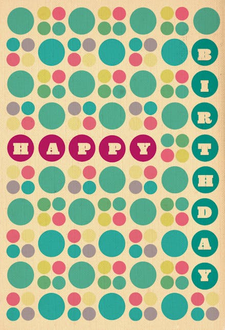 Happy Birthday - Birthday Card