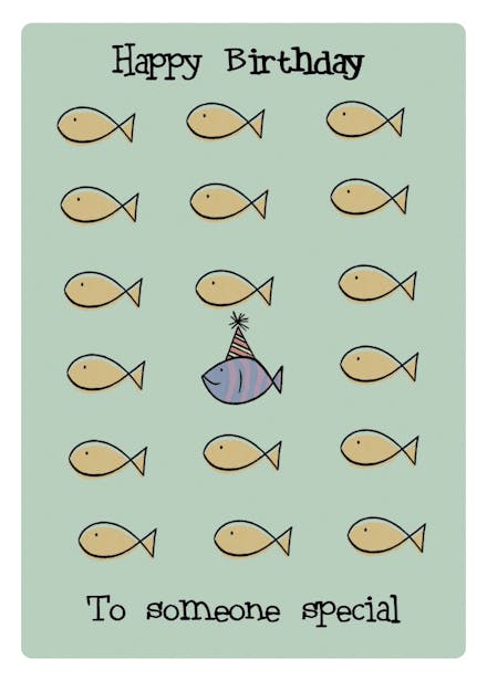 To someone special - birthday card