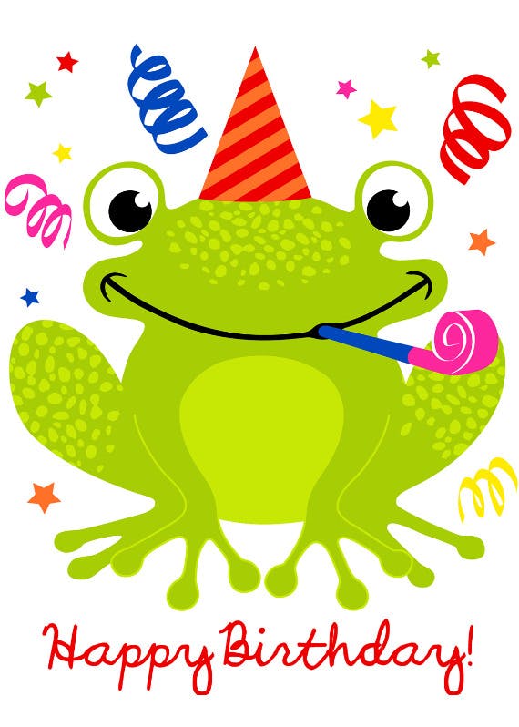A happy hopping birthday - happy birthday card