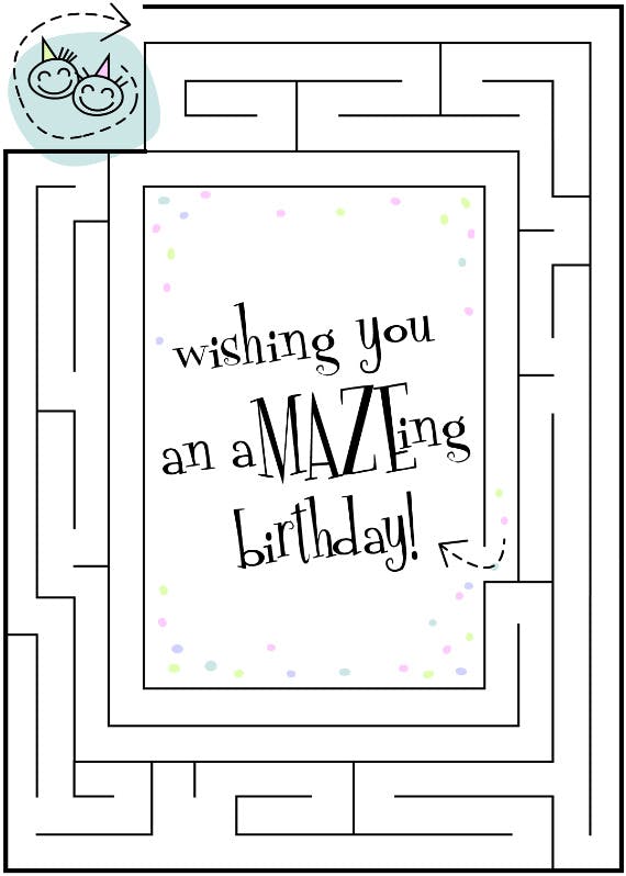 An amazeing birthday - happy birthday card