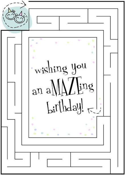 An amazeing birthday - birthday card
