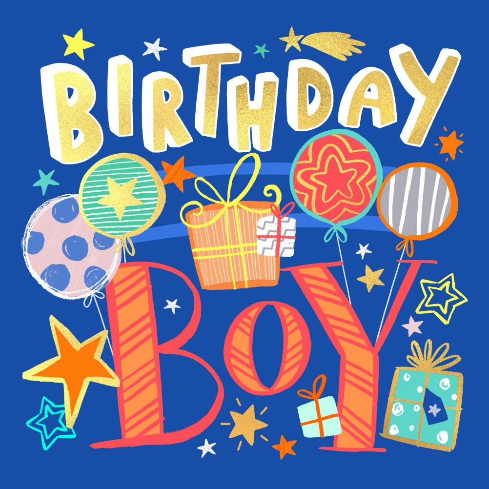 Birthday boy - happy birthday card