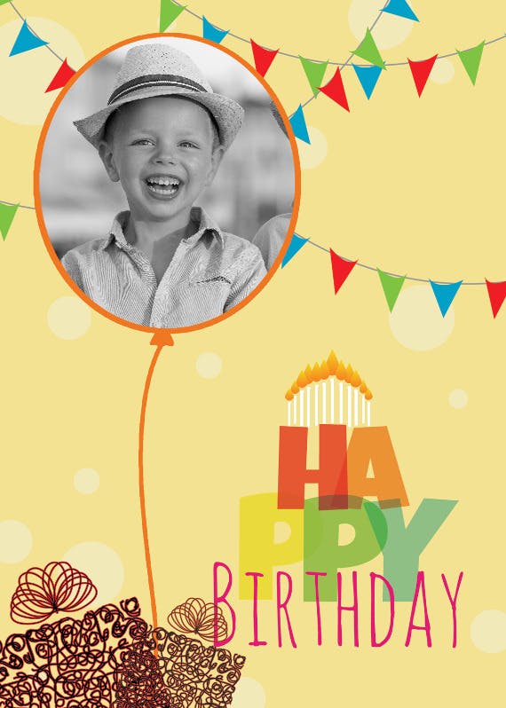 Celebrating you - happy birthday card