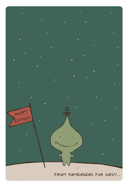 From Far Away - Birthday Card