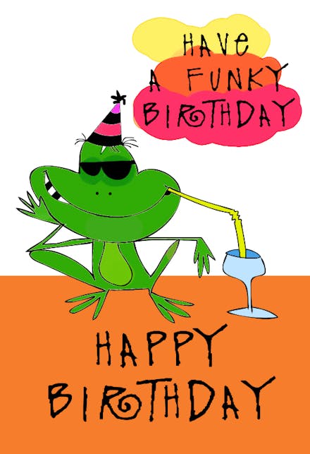Funky Birthday - Birthday Card