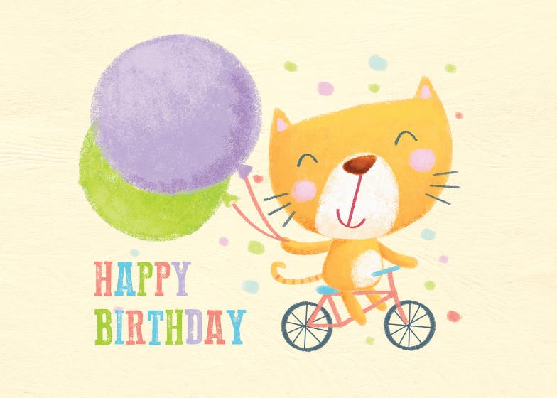 Go to party - happy birthday card