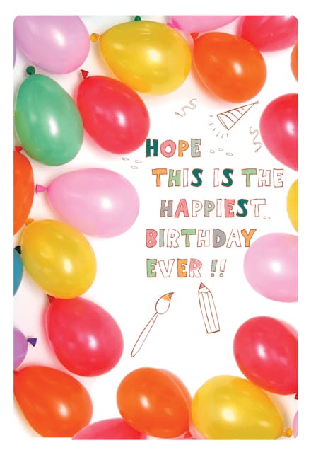 Happiest Birthday Ever - Birthday Card