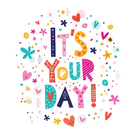 Happy Letters - Birthday Card