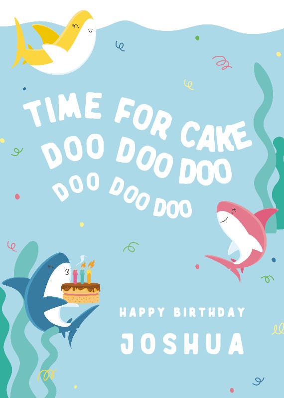 Killin' for cake - happy birthday card