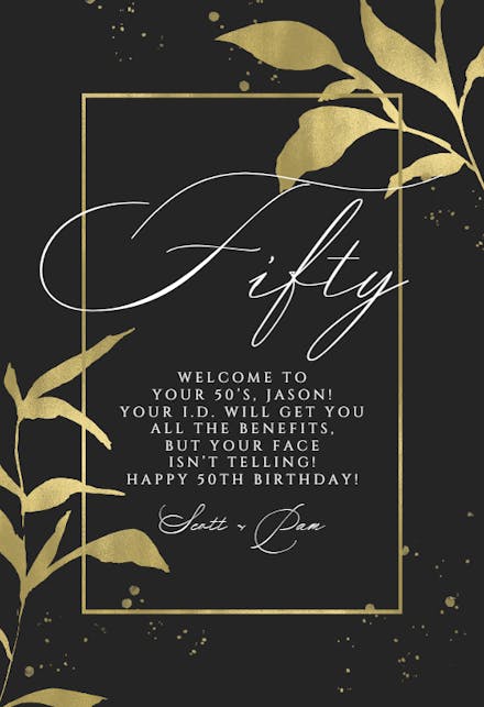 Accent Branches - Birthday Card