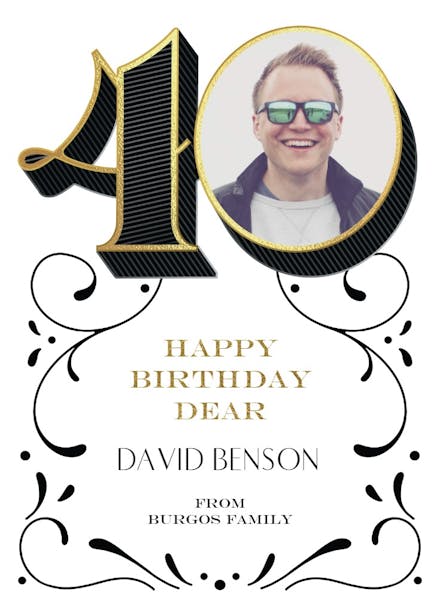 Big 40 - birthday card