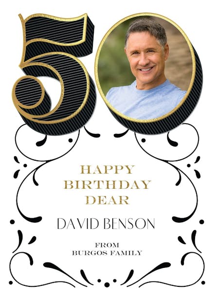 Big 50 - birthday card