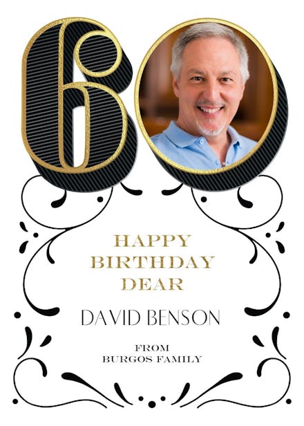 Big 60 - birthday card