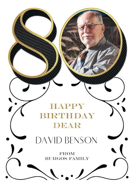 Big 80 - birthday card