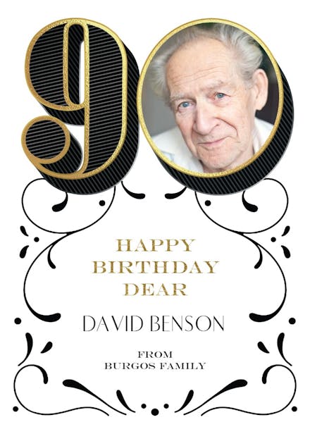 Big 90 - birthday card