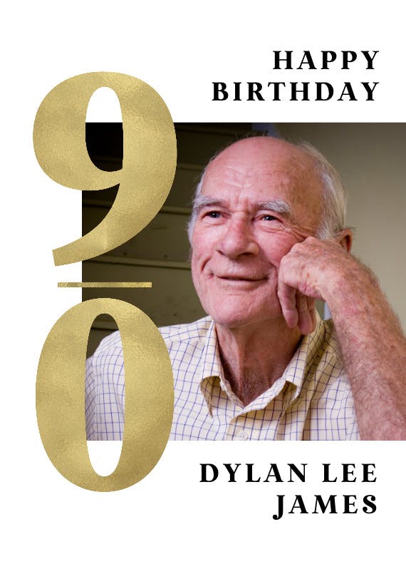 Brilliant 90 -  tarjeta de cumpleaños