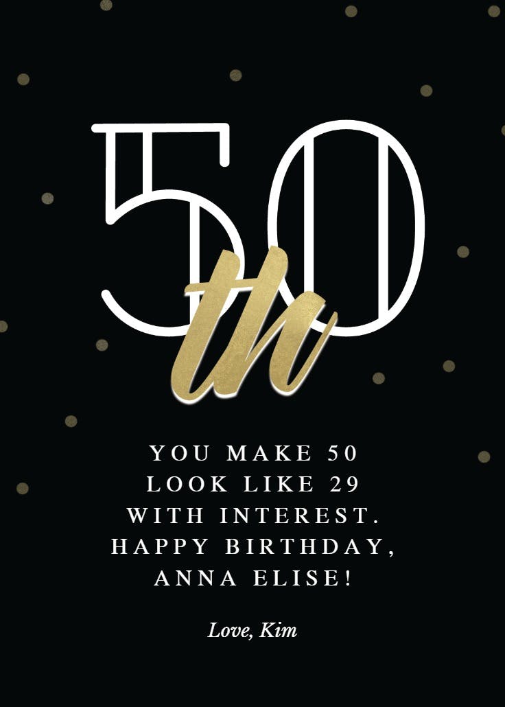Broadway style - birthday card