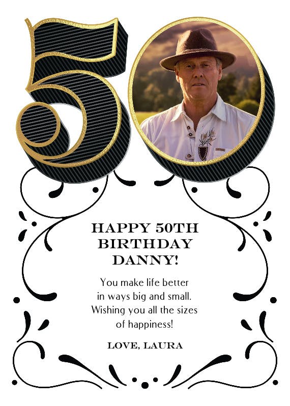 Celebrate 50 - birthday card