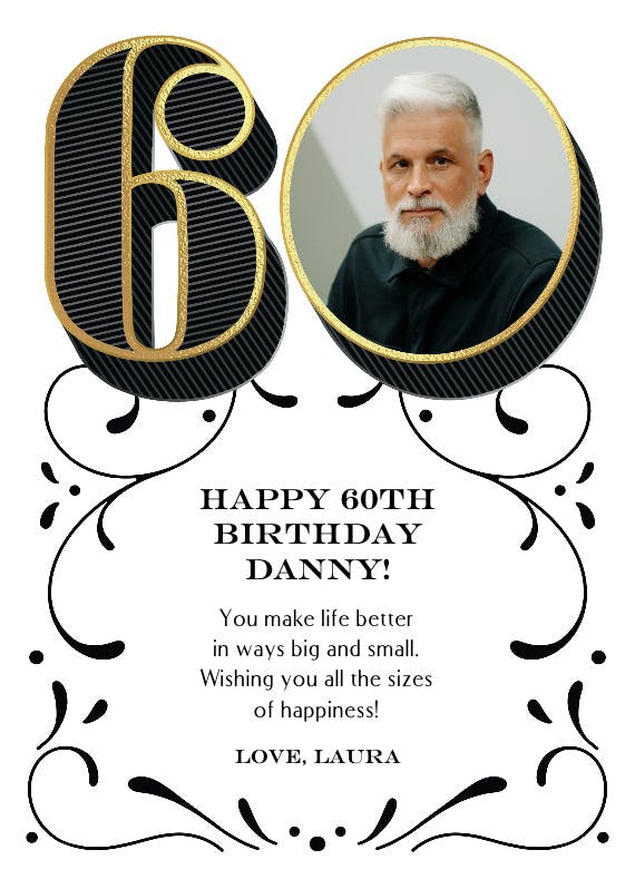 Celebrate 60 - birthday card