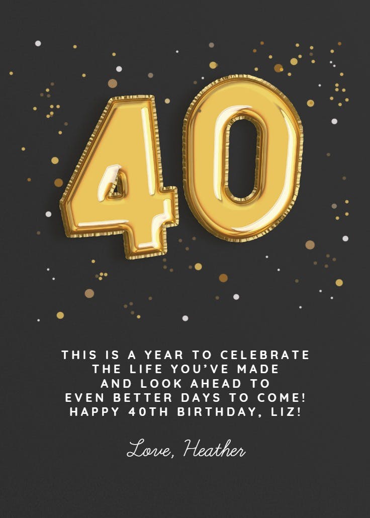 Dazzling digits - birthday card
