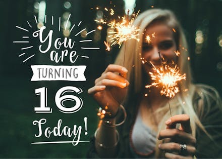 Edge to edge - birthday card