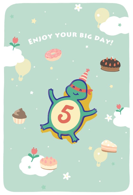 Enjoy your big day - birthday card