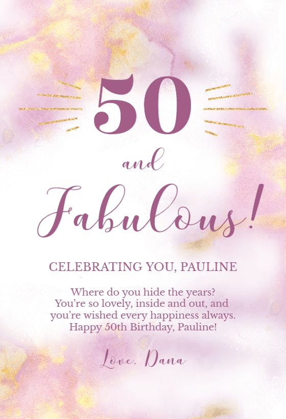 Fabuloso -  free birthday card