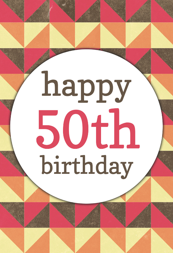 50 & Fab birthday cards milestone 50th Birthday card
