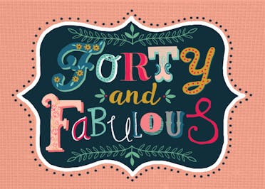 Fancy Fonts 40 - Free Birthday Card | Greetings Island