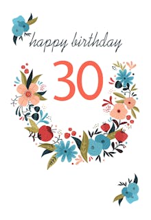 30th birthday cards free greetings island