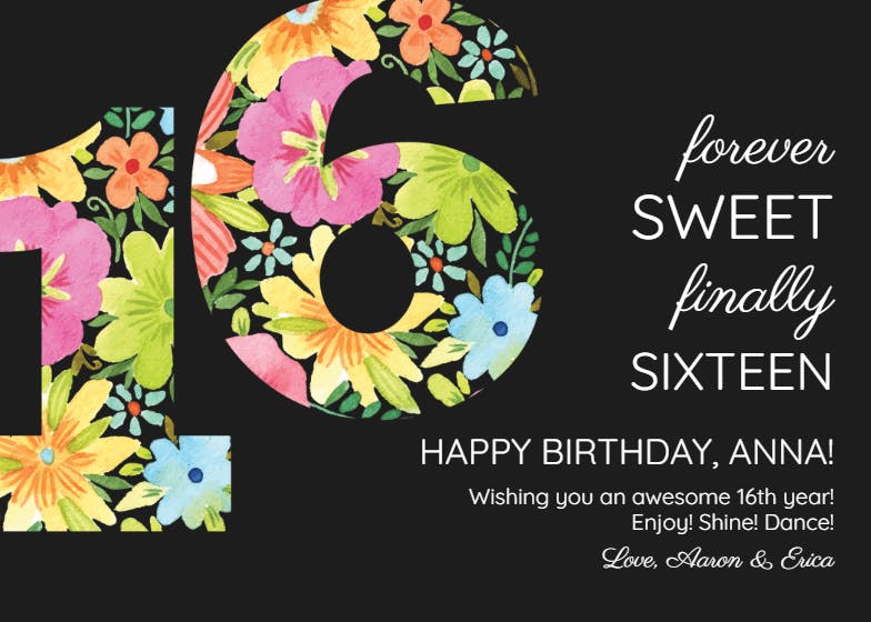 Forever flowers -  free birthday card