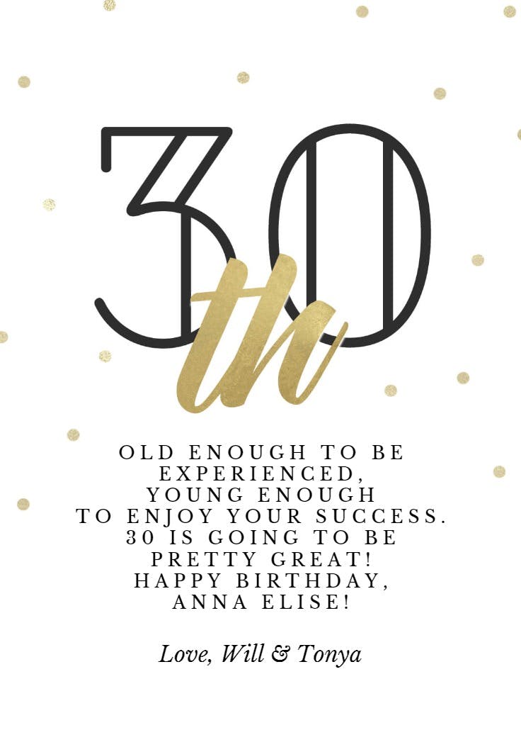 Forever young - birthday card