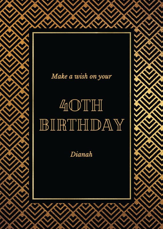 Geometric shells -  free birthday card