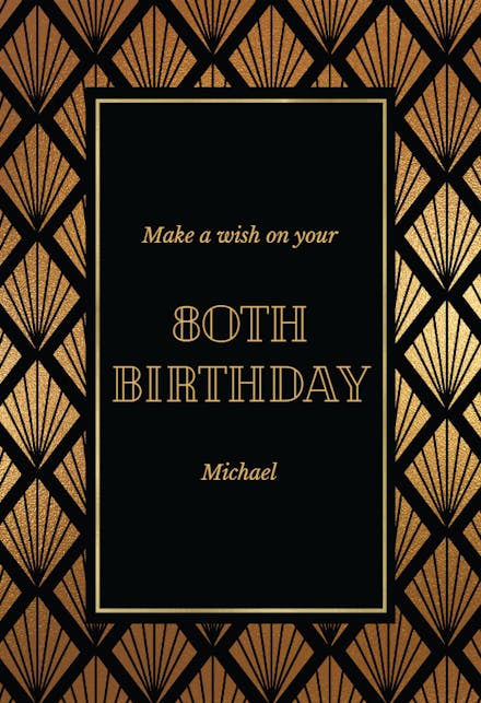 Geometric Shells - Birthday Card