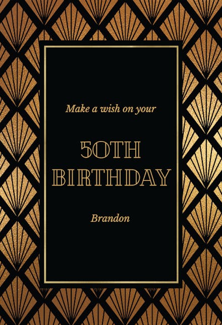 Geometric Shells - Birthday Card