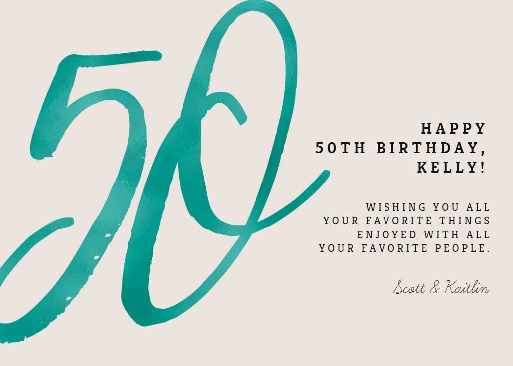 Golden years - tarjeta de cumpleaños