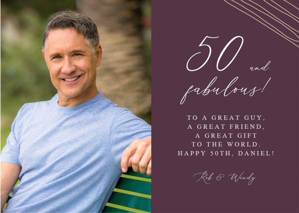 Left and right - tarjeta de cumpleaños