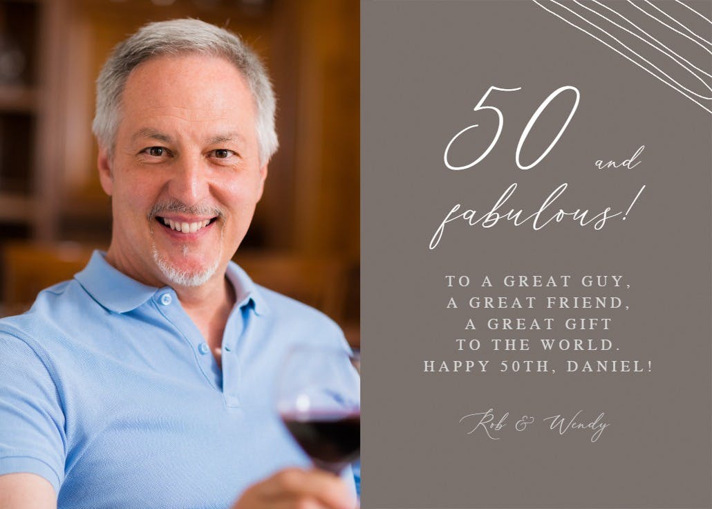 Left and right - tarjeta de cumpleaños