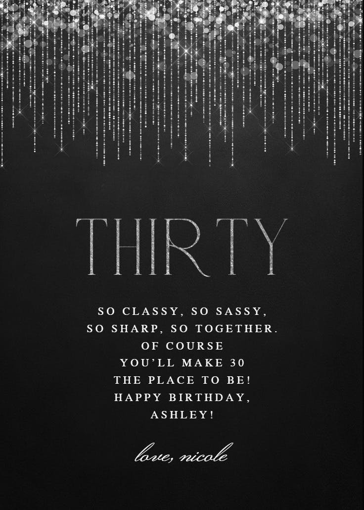 Light curtain - birthday card